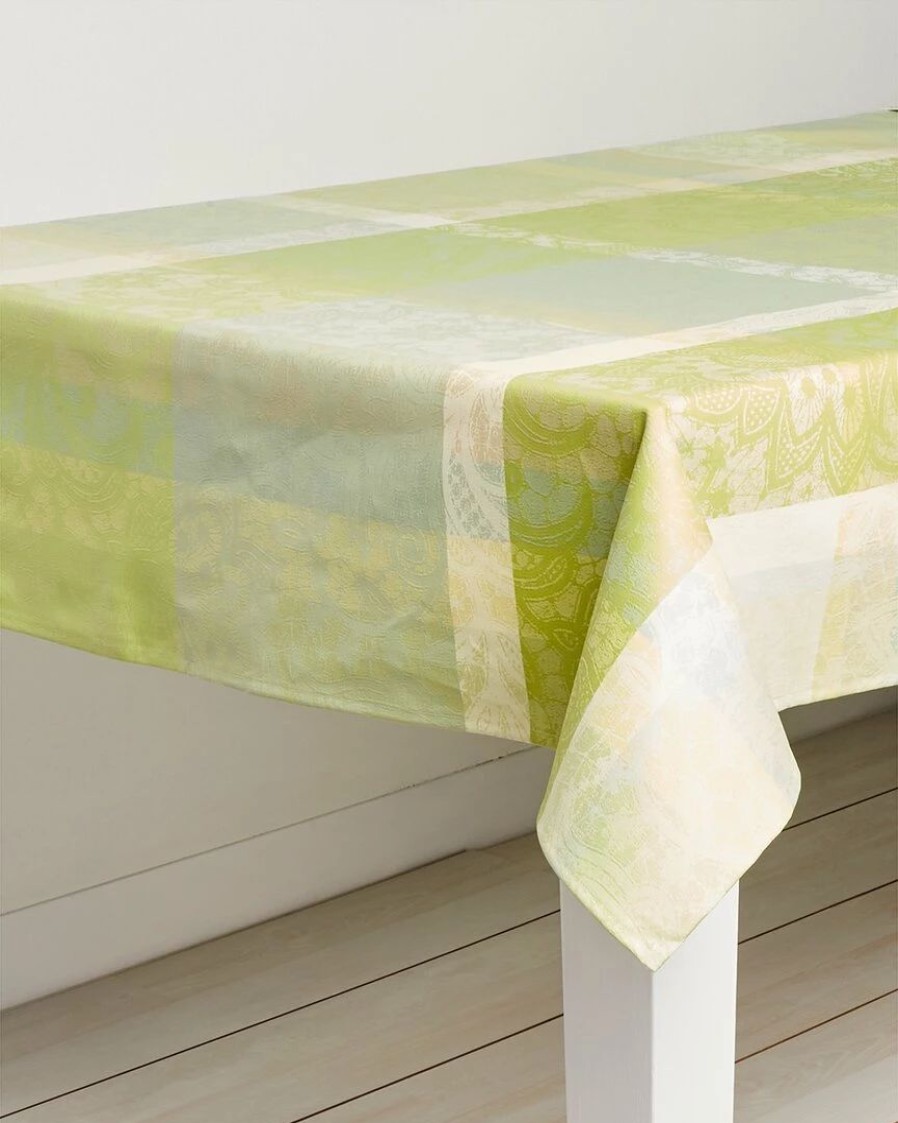 Linens * | Outlet Garnier Thiebaut Mille Dentelles Prairie Tablecloth Home Linens