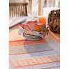 Linens * | Best Pirce Garnier Thiebaut Mille Geometry Mango 59In X 59In Tablecloth Home Linens