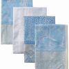 Linens * | Cheap Garnier Thiebaut Mille Oceans Ecume Napkins (Set Of 4) Home Linens