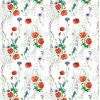 Linens * | Promo Garnier Thiebaut Mille Coquelicots Floraison Tablecloth Home Linens