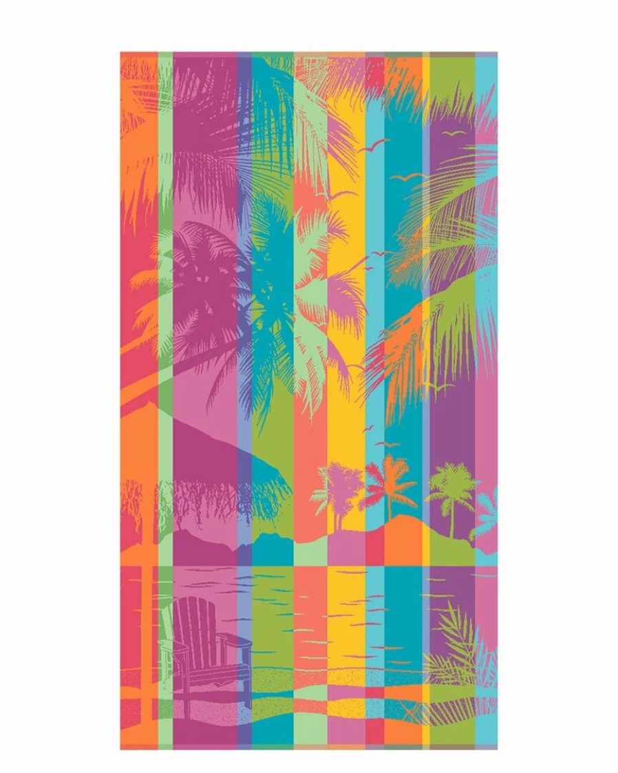 Beach Towels * | Hot Sale Garnier Thiebaut Palmito Summer Beach Towel Home Beach Towels