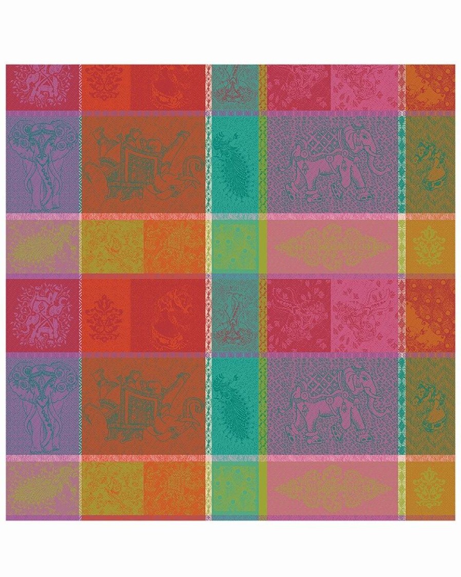 Linens * | Wholesale Garnier Thiebaut Mille Holi Festival Tablecloth Home Linens