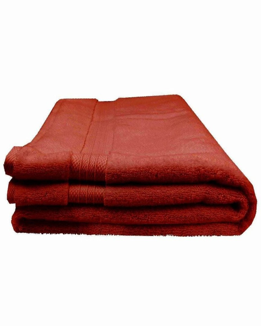 Bath Towels * | Top 10 Garnier Thiebaut Elea Cerise Bath Sheet Home Bath Towels