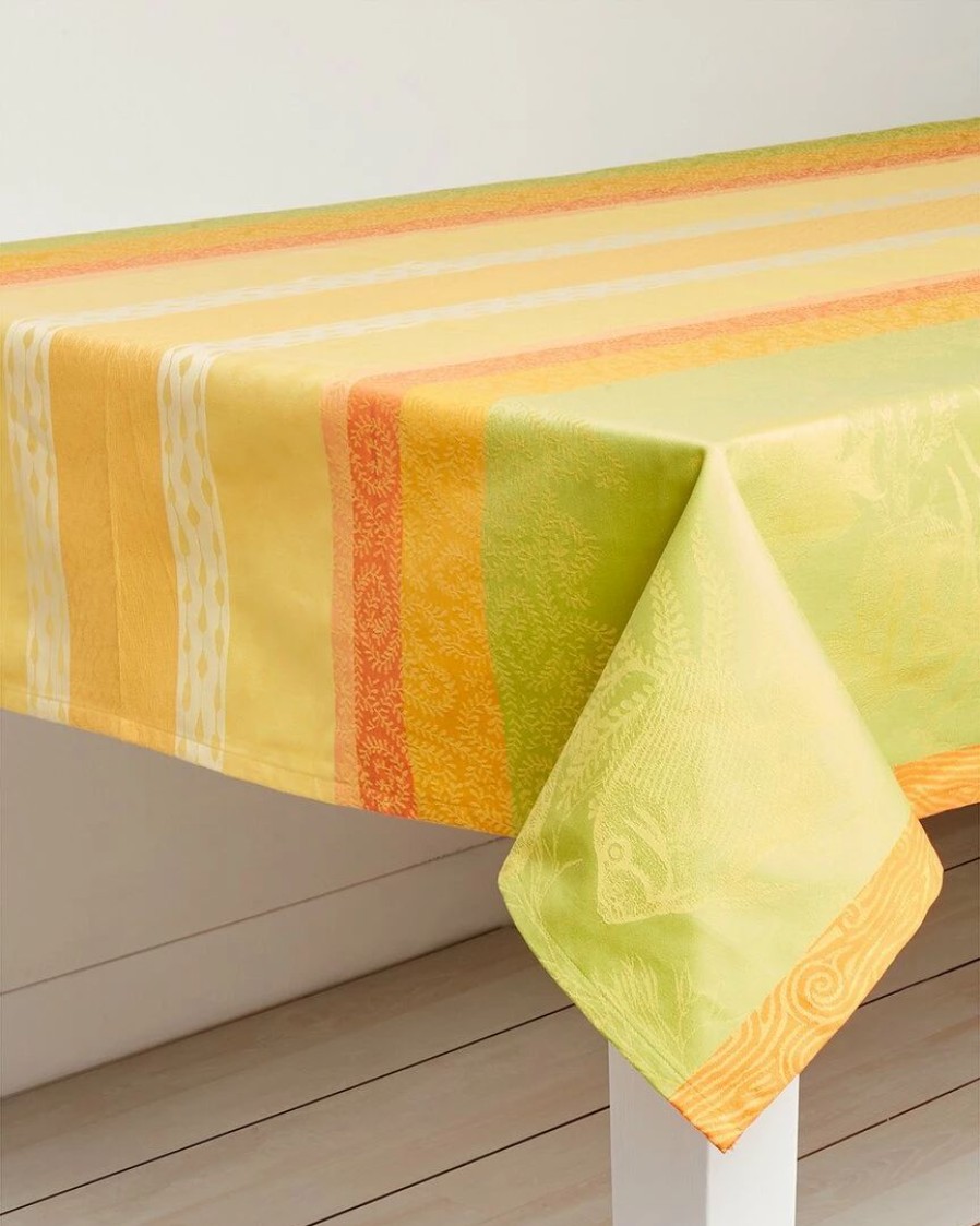 Linens * | Best Pirce Garnier Thiebaut Mille Riviera Provence Tablecloth Home Linens