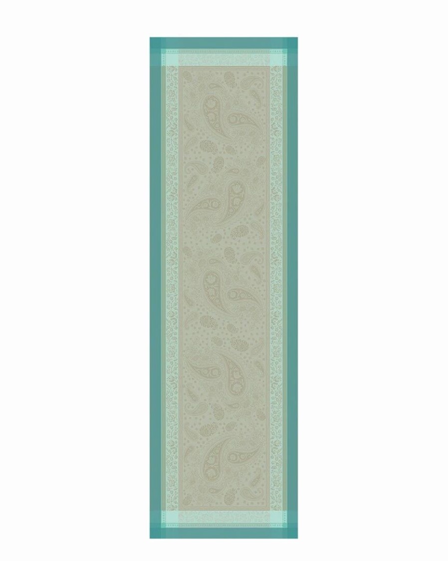 Linens * | Best Reviews Of Garnier Thiebaut Pondichery Lagon Table Runner Home Linens