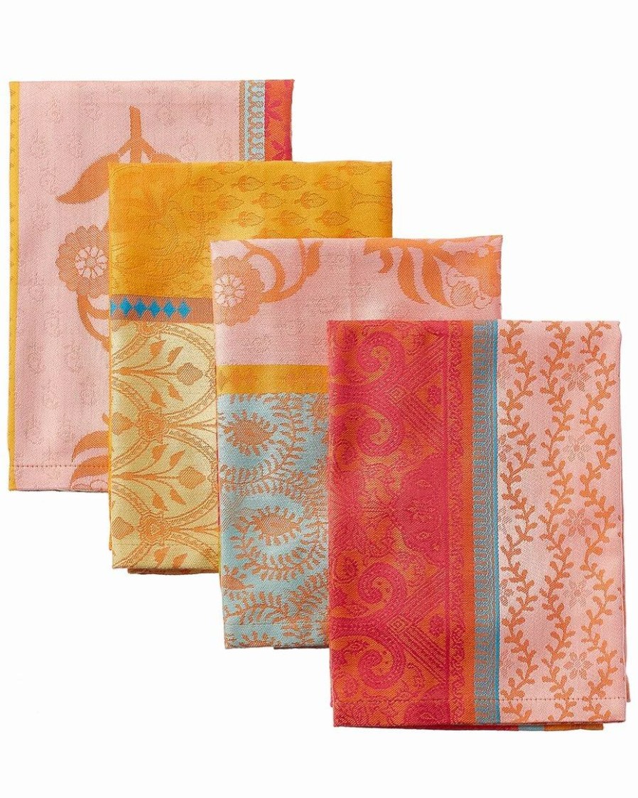 Linens * | Discount Garnier Thiebaut Mille Saris Pendjab Napkins (Set Of 4) Home Linens