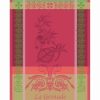 Linens * | Brand New Garnier Thiebaut Grenade Rose Kitchen Towel Home Linens