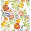 Linens * | Hot Sale Garnier Thiebaut Mille Fleur Sauvage Floraison Set Of 2 Kitchen Towels Home Linens