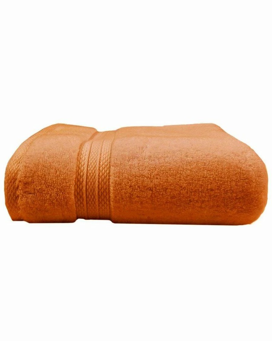 Bath Towels * | Best Reviews Of Garnier Thiebaut Elea Orange Bath Sheet Home Bath Towels