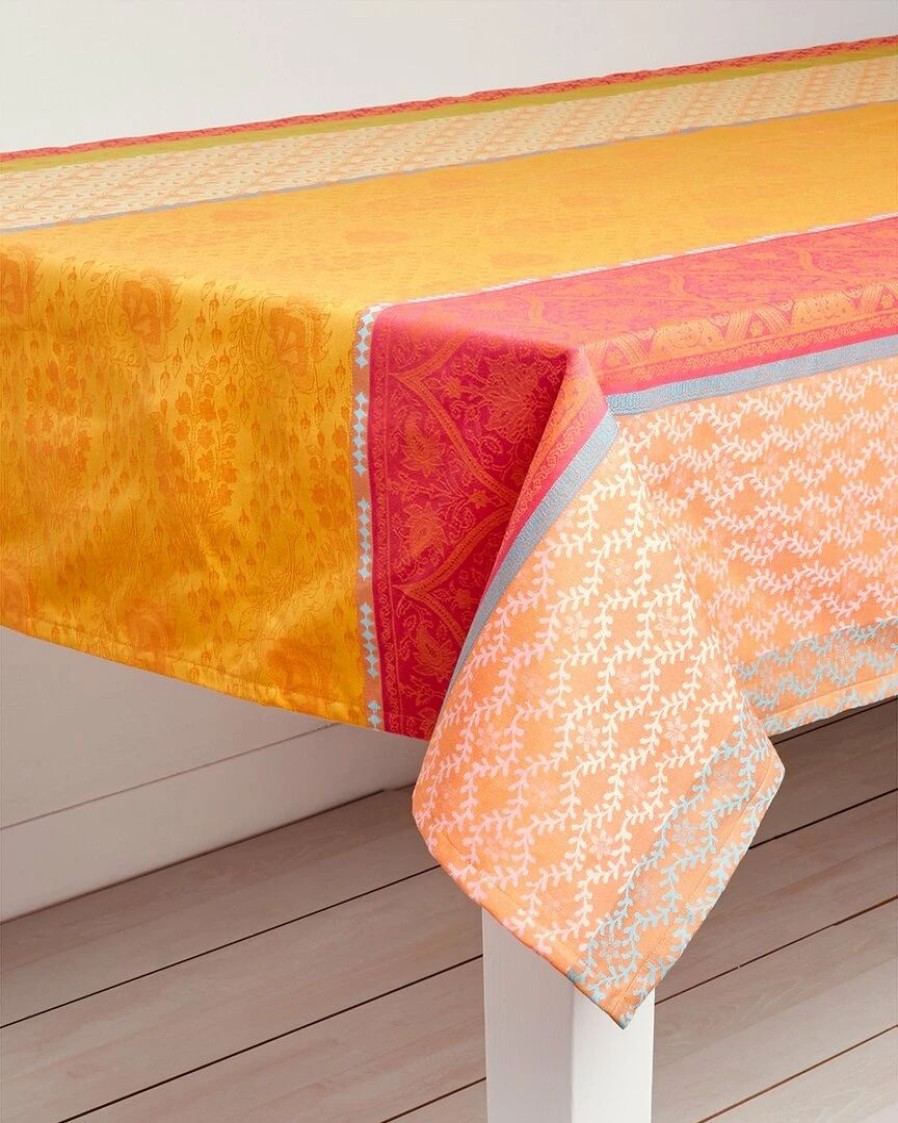 Linens * | Cheap Garnier Thiebaut Mille Saris Pendjab Tablecloth Home Linens