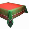 Linens * | Best Sale Garnier Thiebaut Noel Baroque Rouge Tablecloth Home Linens