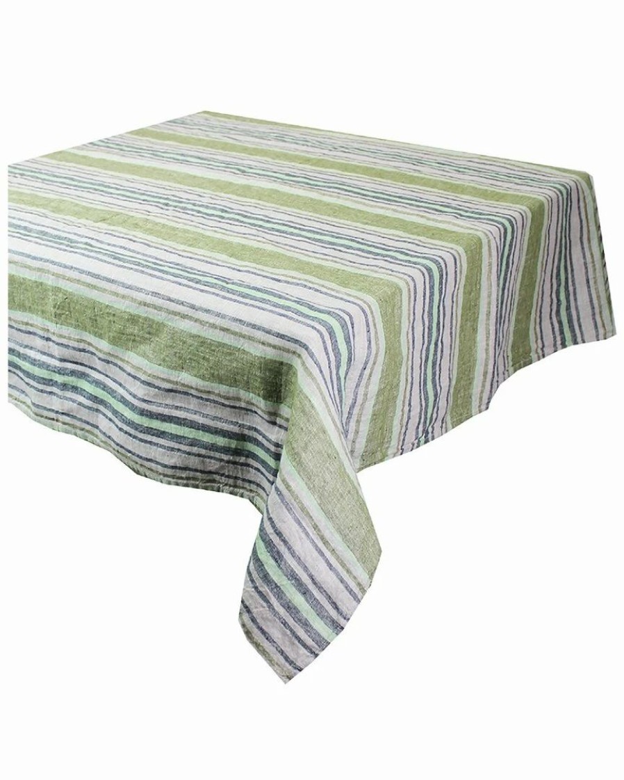 Linens * | Best Deal Garnier Thiebaut Sombrilla Olive 61In X 102In Tablecloth Home Linens