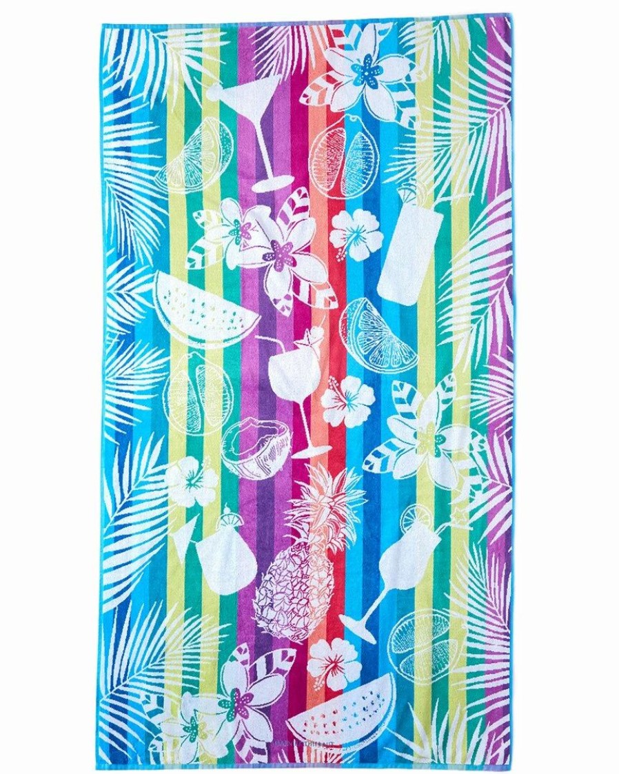 Beach Towels * | Wholesale Garnier Thiebaut Tropic Neon Cotton Beach Towel Home Beach Towels