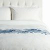 Duvet Inserts & Duvets * | Deals Garnier Thiebaut Coquillages Bleu 300Tc Cotton Sateen Duvet Cover Home Duvet Inserts & Duvets