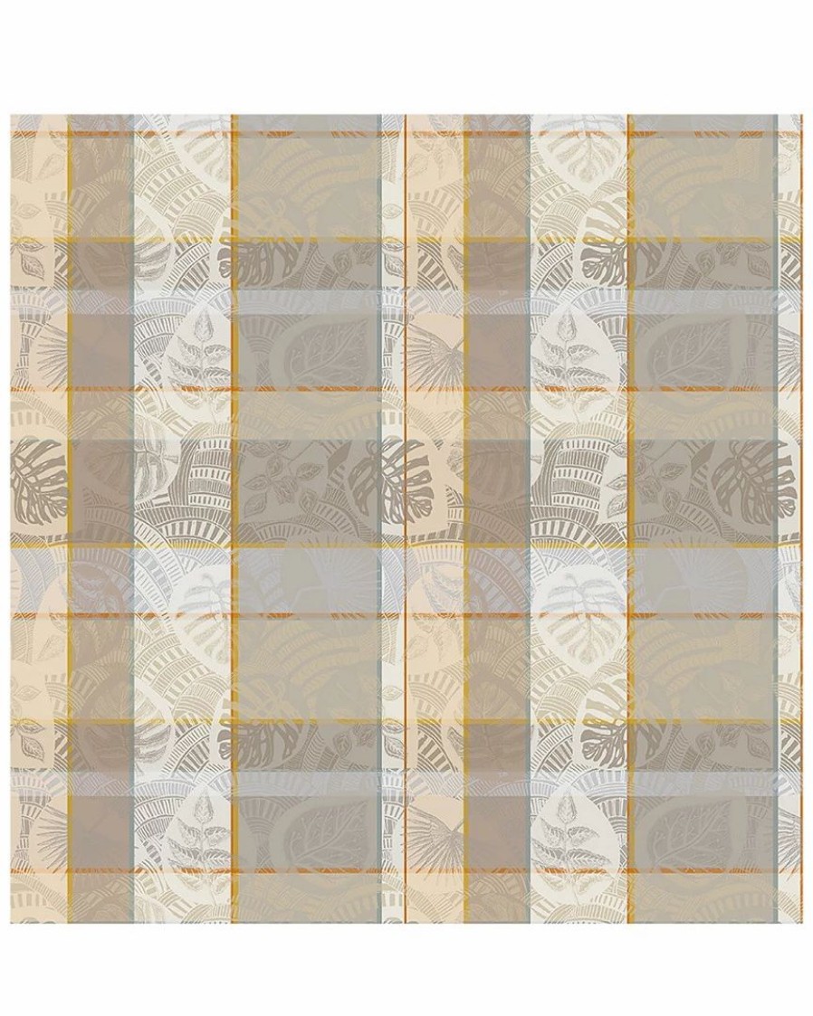 Linens * | Top 10 Garnier Thiebaut Mille Tropiques Coco Tablecloth Home Linens