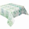 Linens * | Budget Garnier Thiebaut Mille Hirondelles Menthol 61In X 102In Tablecloth Home Linens