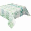 Linens * | Coupon Garnier Thiebaut Mille Hirondelles Menthol 61In X 89In Tablecloth Home Linens