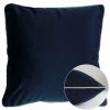 Linens * | Top 10 Garnier Thiebaut Velours Marine-Canard Cushion Cover Home Linens