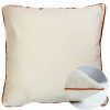 Linens * | Hot Sale Garnier Thiebaut Velours Beige-Curry Cushion Cover Home Linens