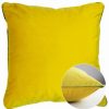 Linens * | Best Pirce Garnier Thiebaut Velours Mousse-Curry Cushion Cover Home Linens