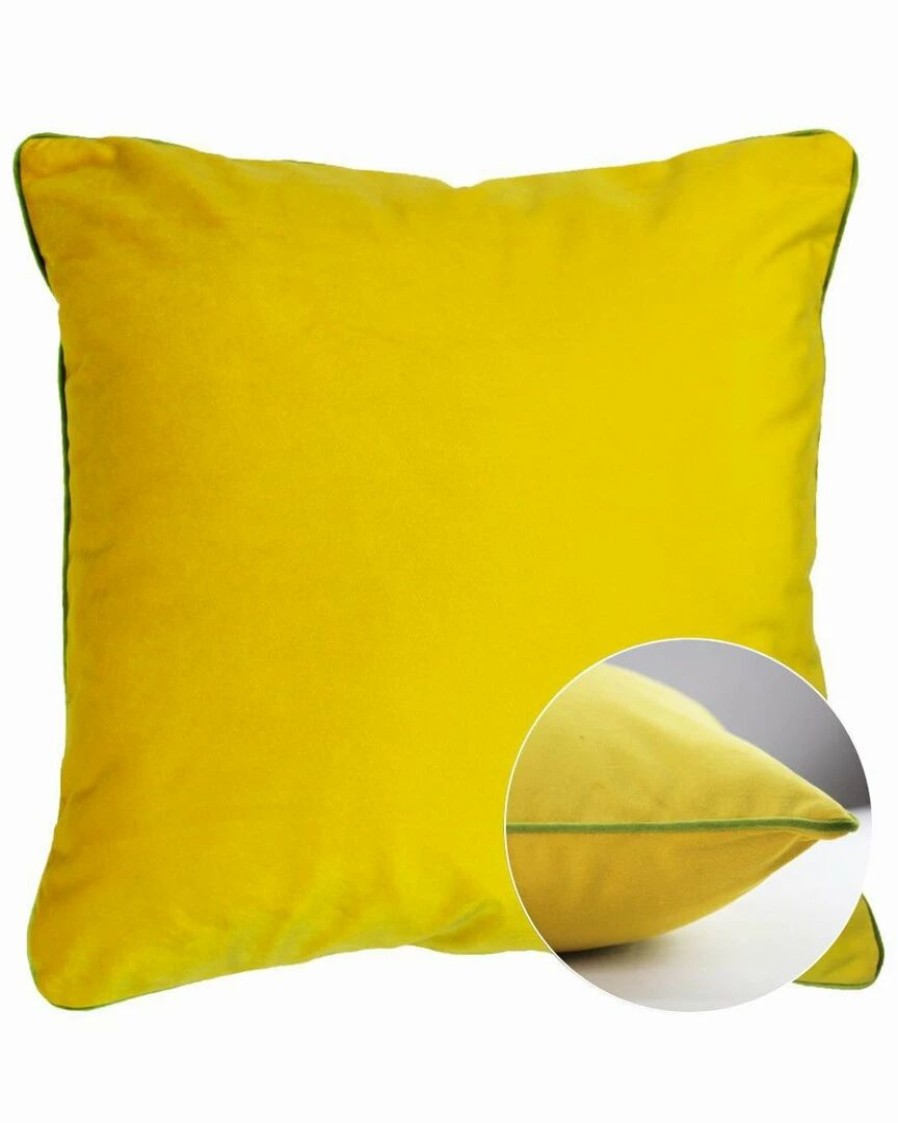 Linens * | Best Pirce Garnier Thiebaut Velours Mousse-Curry Cushion Cover Home Linens