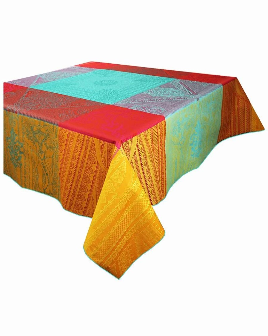 Linens * | Top 10 Garnier Thiebaut Jodhpur Festival Tablecloth 71In X 118In Home Linens