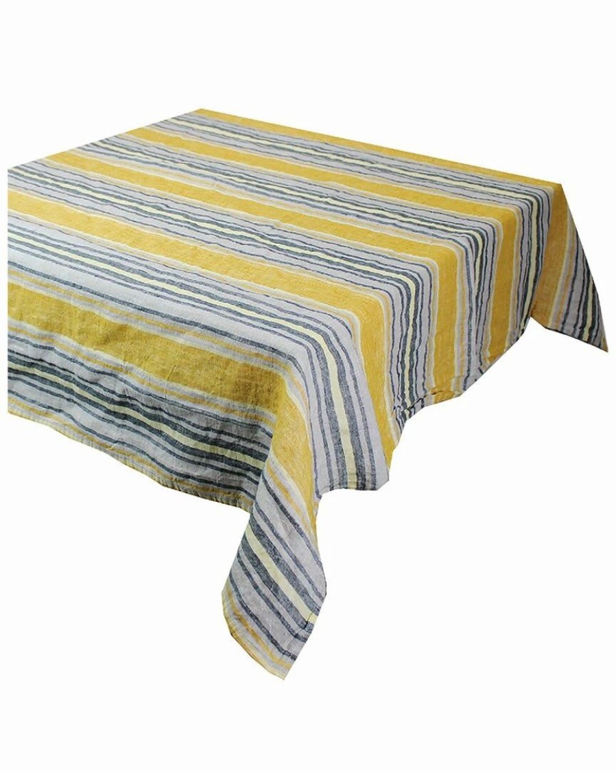 Linens * | Outlet Garnier Thiebaut Sombrilla Curry 61In X 61In Tablecloth Home Linens