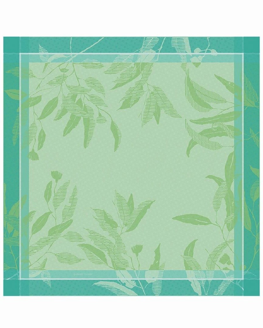 Linens * | Budget Garnier Thiebaut Livia Chlorophylle Tablecloth 61In X 61In Home Linens