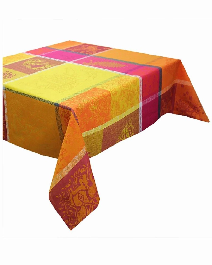 Linens * | Buy Garnier Thiebaut Mille Holi Epices 61In X 102In Tablecloth Home Linens