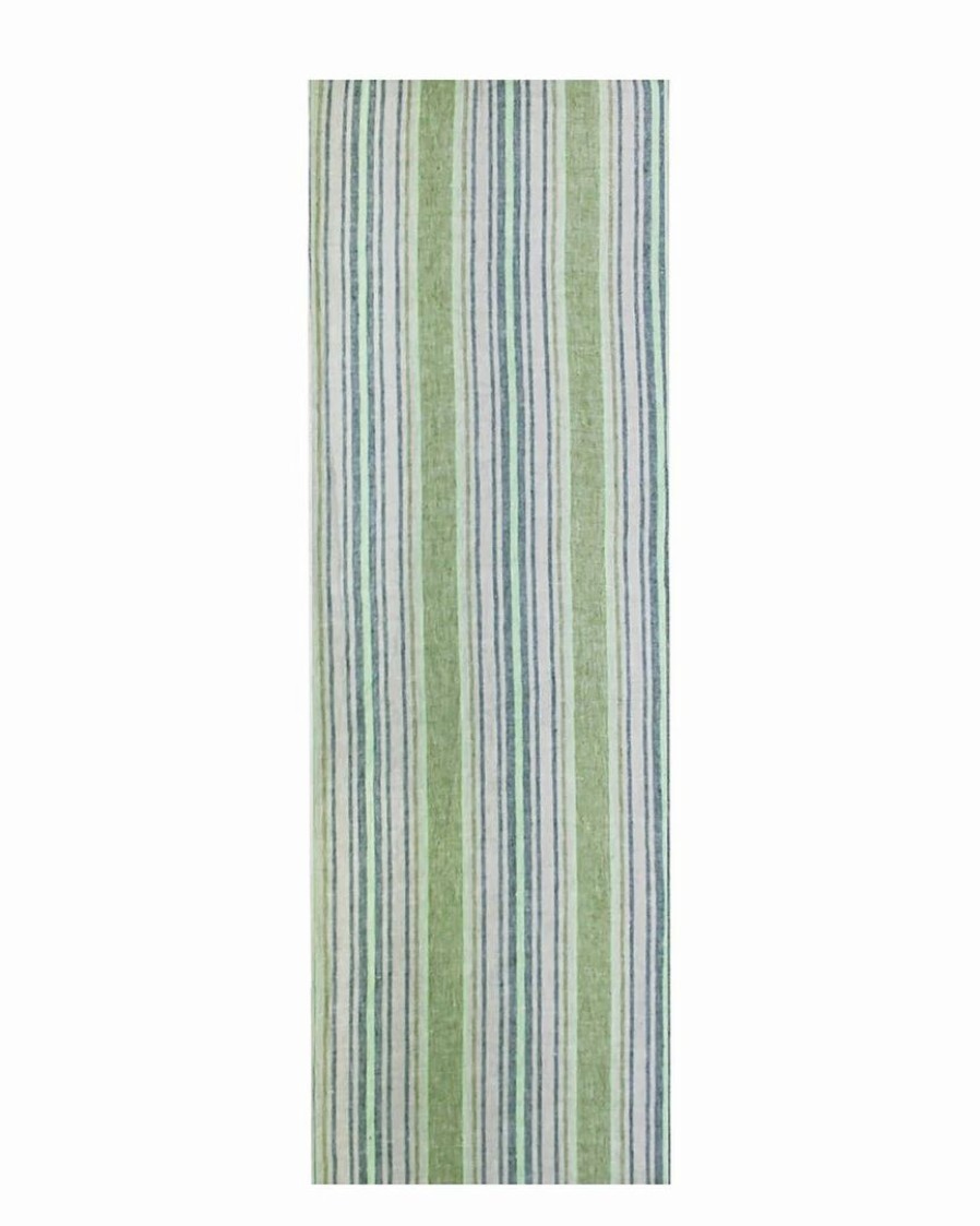 Linens * | Best Sale Garnier Thiebaut Sombrilla Olive 61In X 20In Tablerunner Home Linens