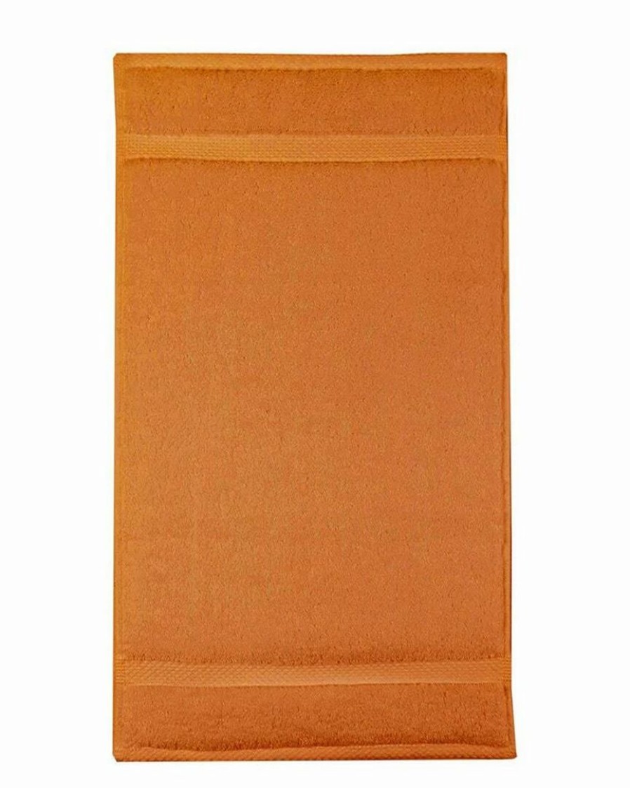 Bath Towels * | Buy Garnier Thiebaut Elea Orange 4Pc Guest Towel Set Home Bath Towels