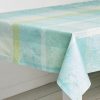 Linens * | Coupon Garnier Thiebaut Mille Venusta Aqua Tablecloth Home Linens