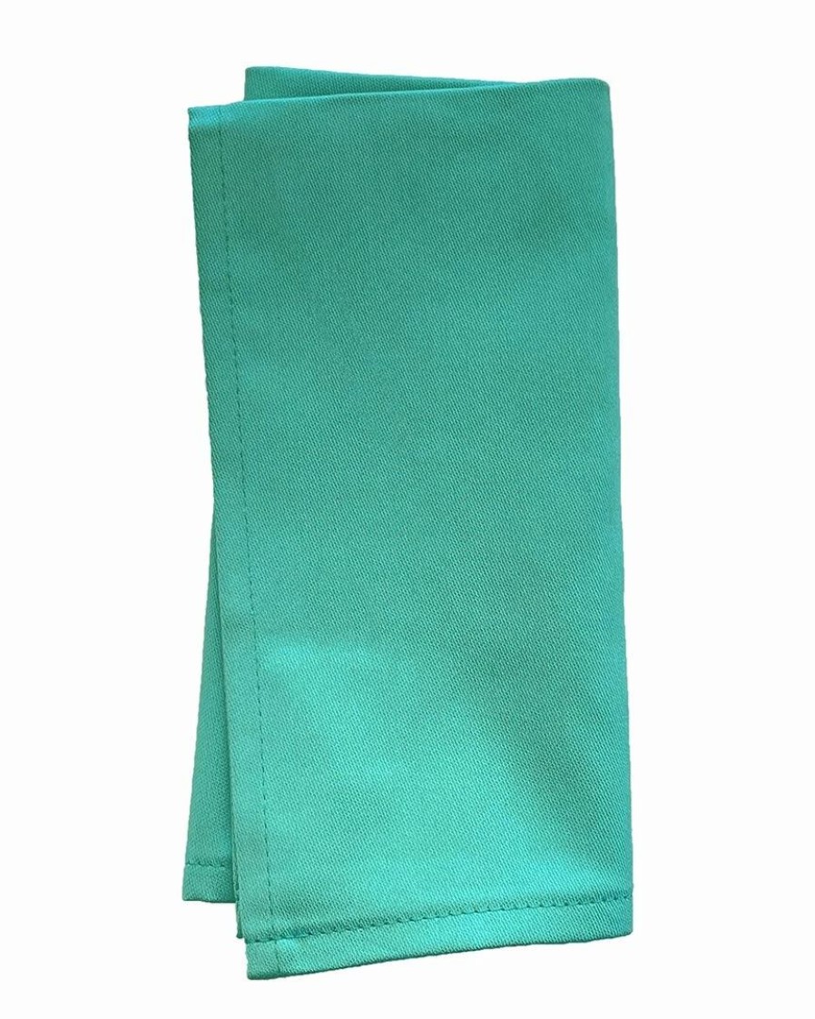 Linens * | Best Deal Garnier Thiebaut Set Of 6 Confettis Turquoise Napkins Home Linens