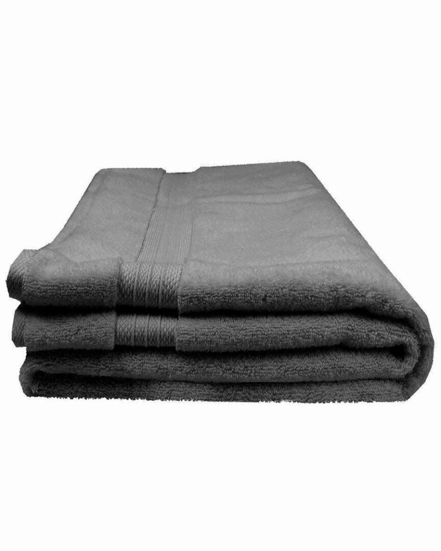 Bath Towels * | Best Deal Garnier Thiebaut Elea Grey Bath Sheet Home Bath Towels