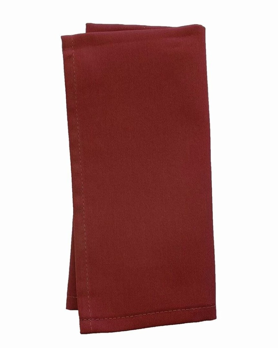 Linens * | Discount Garnier Thiebaut Set Of 6 Confettis Aubergine Napkins Home Linens