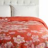 Duvet Inserts & Duvets * | New Garnier Thiebaut Anemone Cotton Sateen Corail Duvet Cover Home Duvet Inserts & Duvets