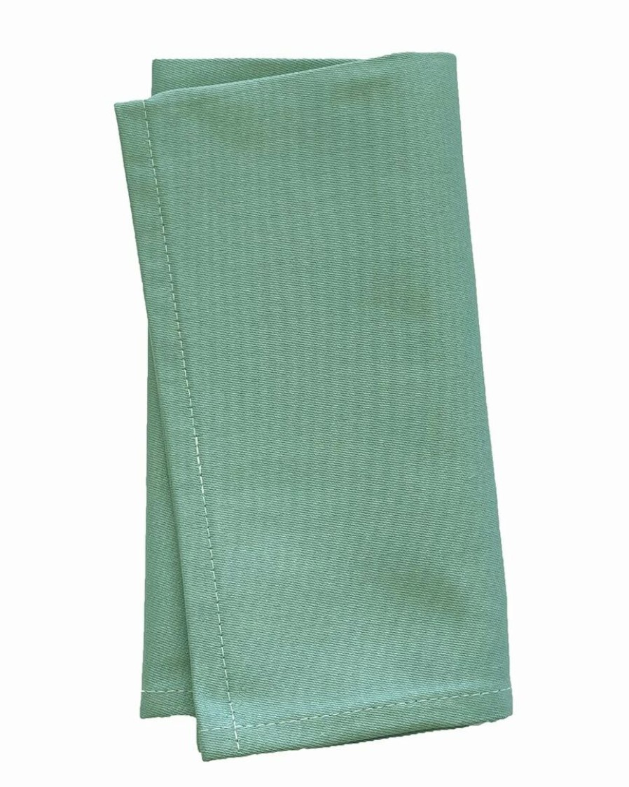 Linens * | Brand New Garnier Thiebaut Set Of 6 Celadon Napkins Home Linens