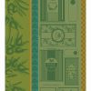 Linens * | Buy Garnier Thiebaut Huile D'Olives Vert Set Of 2 Kitchen Towels Home Linens