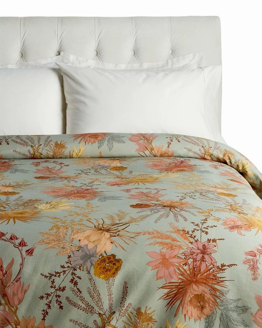 Duvet Inserts & Duvets * | Wholesale Garnier Thiebaut Fleurs Du Desert Opale Cotton Duvet Cover Home Duvet Inserts & Duvets