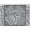 Linens * | Top 10 Garnier Thiebaut Jodhpur Uni Noir Set Of 4 Placemats 22In X 16In Home Linens