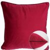 Linens * | Discount Garnier Thiebaut Velours Rose-Bordeaux Cushion Cover Home Linens