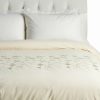 Duvet Inserts & Duvets * | Brand New Garnier Thiebaut Anae Emboirdered Percae Olive Duvet Cover Home Duvet Inserts & Duvets