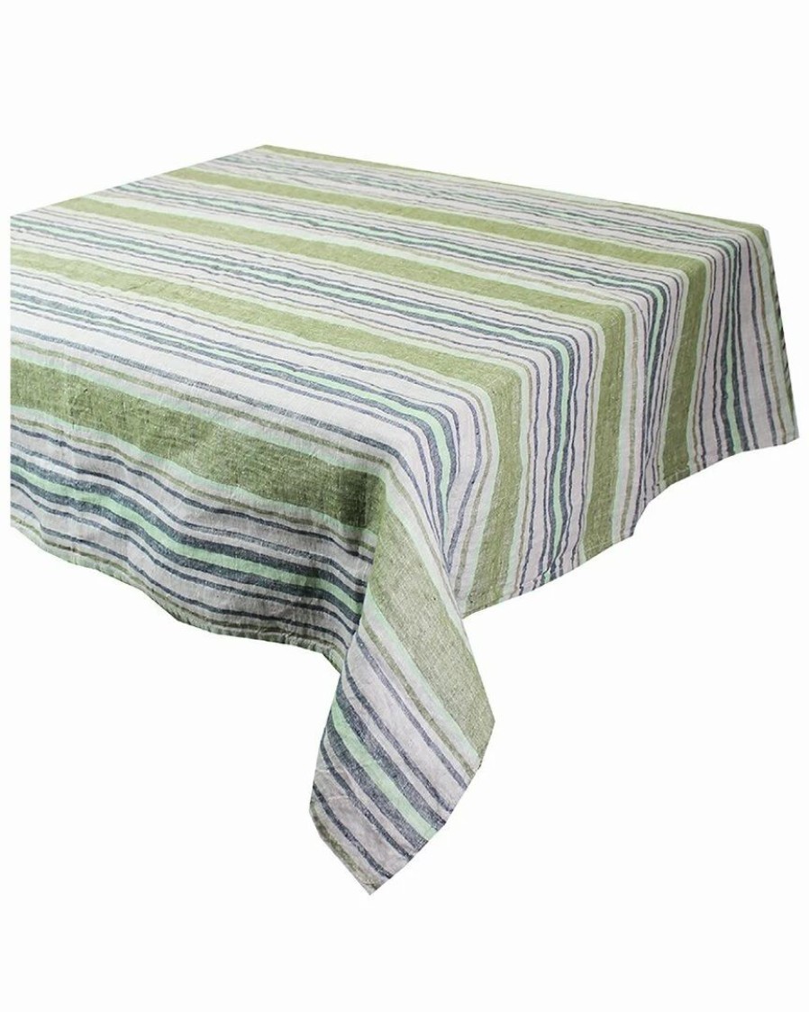 Linens * | Promo Garnier Thiebaut Sombrilla Olive 61In X 61In Tablecloth Home Linens